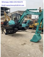 2020 Kobelco SK55SR mini excavator, side profile view