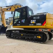 2018 Caterpillar 315D2 crawler excavator, side profile view