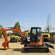 2023 Hitachi Zaxis 55 mini excavator, side view