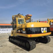 2008 Caterpillar 320CL crawler excavator, rear three-quarter view