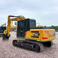 2022 Sany SY135C Pro crawler excavator, rear three-quarter view 2022 Sany SY135C Pro crawler excavator, rear three-quarter view