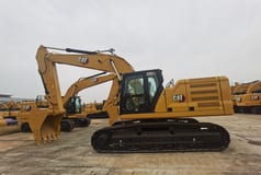 2026 Caterpillar 330GC crawler excavator, side profile view