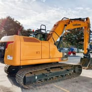 2026 LiuGong 922F Crawler Excavator with its bright yellow body and visible 922F model marking on the counterweight.