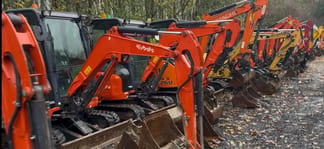 Mini pelle Kubota Yanmar Hitachi Bobcat Komatsu Cat Takeuchi JCB (2019)