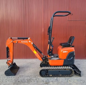 2015 Kubota K008-3 mini excavator, side view
