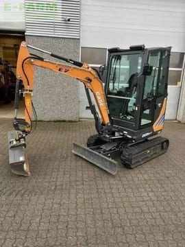 2024 CASE CX 25 EV mini excavator, side view