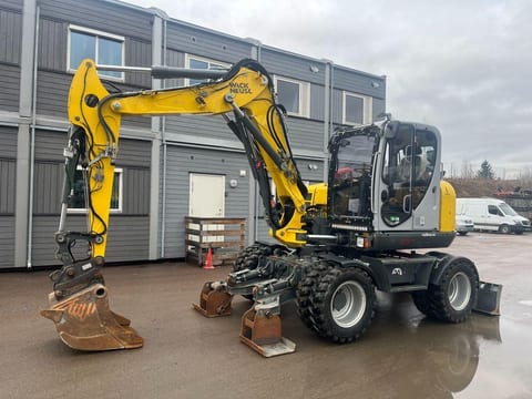 2022 Wacker Neuson EW100 wheel excavator side view