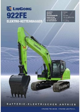 2025 LiuGong 922FE Crawler Excavator with a large digging bucket and visible model markings on the boom. 2025 LiuGong 922FE Crawler Excavator with a large digging bucket and visible model markings on the boom.