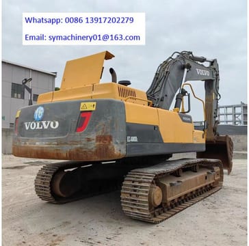 2021 Volvo EC480DL crawler excavator rear three-quarter view