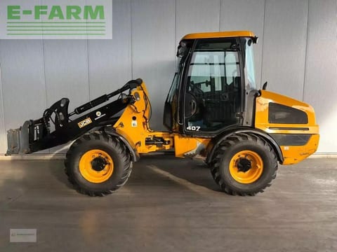 2017 JCB 407 wheel loader, side profile view 2017 JCB 407 wheel loader, side profile view
