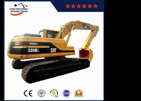2008 Caterpillar 320BL crawler excavator, rear three-quarter view