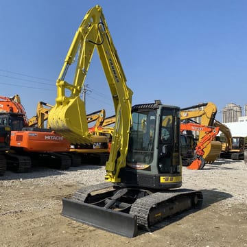 2022 Yanmar 5.5TON mini excavator, front three-quarter view 2022 Yanmar 5.5TON mini excavator, front three-quarter view