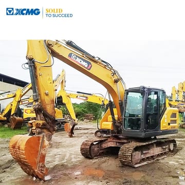 2024 XCMG XE135G crawler excavator, side view