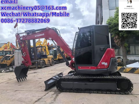 2023 Yanmar ViO85 mini excavator, side profile view