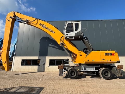 2015 Sennebogen 835E material handler, side profile view