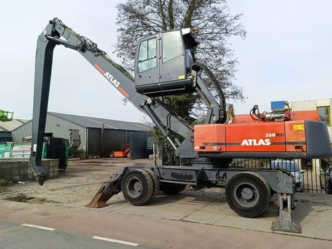 2010 Atlas 350MH material handler, side view