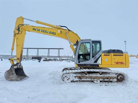 2011 New Holland E215B LC crawler excavator, side profile view
