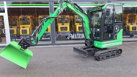 2026 Mole M20EL mini excavator, side view