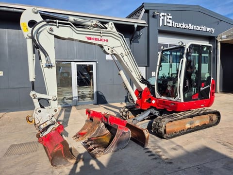 2021 Takeuchi TB370 mini excavator side view