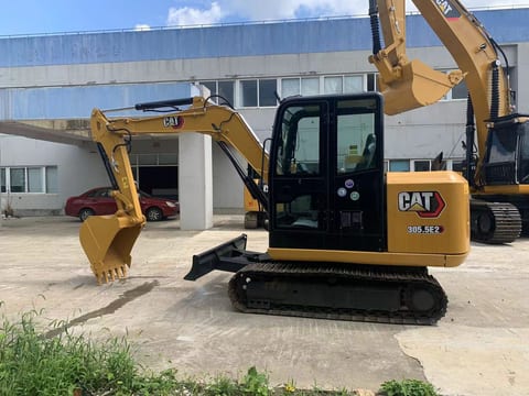 2022 Caterpillar 305.5E2 mini excavator side view