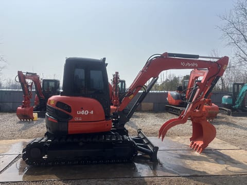 2024 Kubota U40-4 mini excavator, side profile view