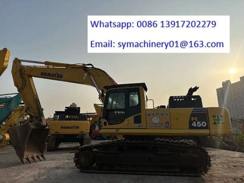 2019 Komatsu PC450-8 crawler excavator side view