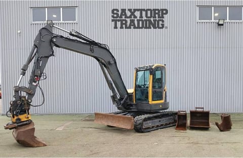 2013 Volvo ECR88 PLUS mini excavator side view