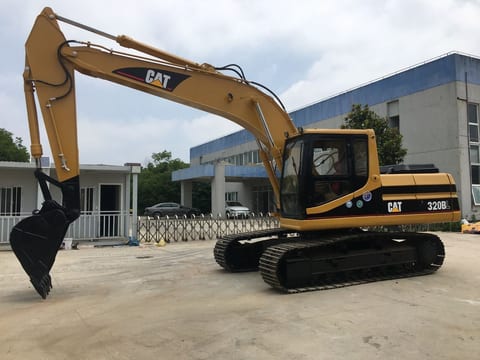 2020 Caterpillar 320BL crawler excavator, side view
