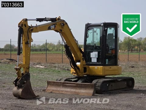 2018 Caterpillar 305E2 mini excavator, side profile view