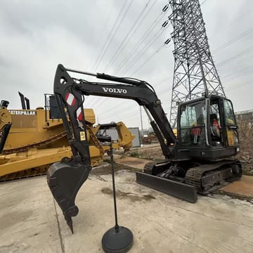 2023 Volvo EC60C mini excavator, side profile view