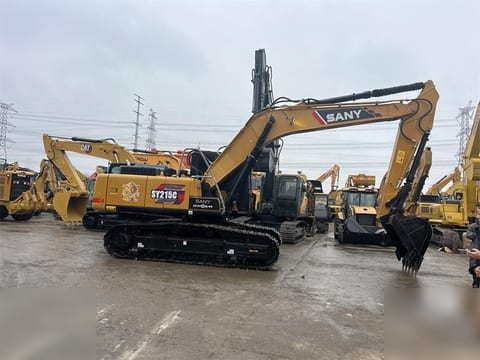 2022 Sany SY215C crawler excavator, side profile view