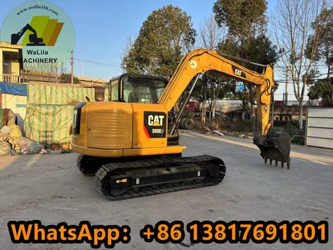 2022 Caterpillar 308E2CR mini excavator, side profile view