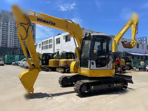 2016 Komatsu PC78US-6 crawler excavator, side view 2016 Komatsu PC78US-6 crawler excavator, side view