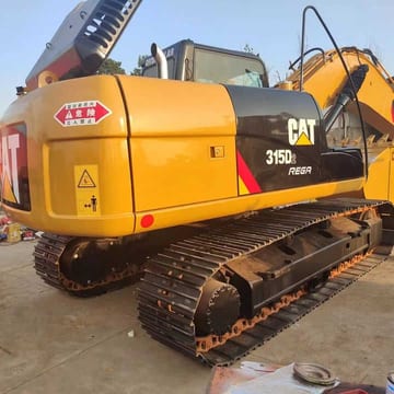 2010 Caterpillar 315D2 crawler excavator rear three-quarter view