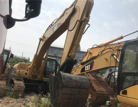 2023 Caterpillar 330C crawler excavator, front three-quarter view