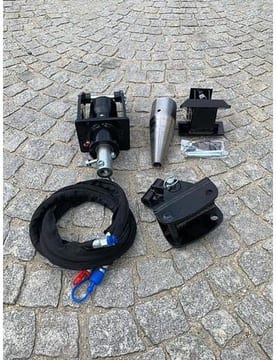 2023 BIG JSK-350-MS01 splitter attachment, top-down view of components 2023 BIG JSK-350-MS01 splitter attachment, top-down view of components