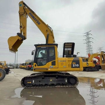 2011 Komatsu PC210-8 crawler excavator, side profile view