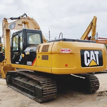 2016 Caterpillar 325D crawler excavator, rear three-quarter view 2016 Caterpillar 325D crawler excavator, rear three-quarter view