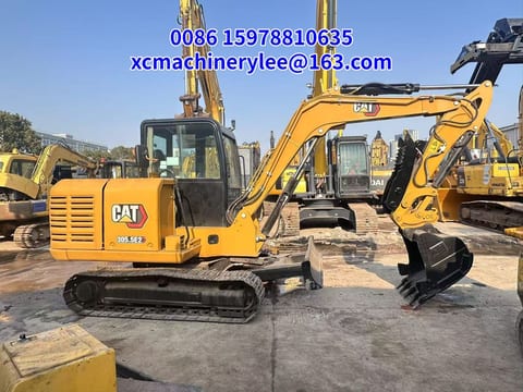 2024 Caterpillar 305.5E2 mini excavator, side view