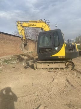 2023 Hyundai 80-7 excavator, side profile view 2023 Hyundai 80-7 excavator, side profile view