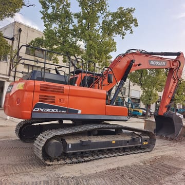 2024 Doosan DX300LC-9C crawler excavator, side view
