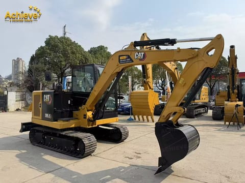 Caterpillar 305.5E2 mini excavator, side view
