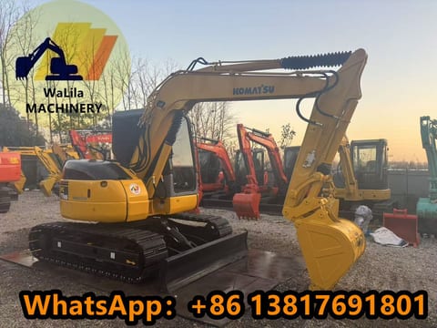 2024 Komatsu PC78US mini excavator, side profile view