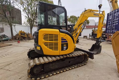 2013 Komatsu PC50MR-2 mini excavator, side view