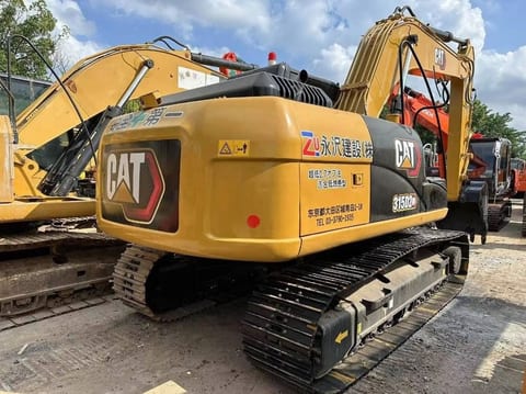 2024 Caterpillar 315D crawler excavator, rear three-quarter view