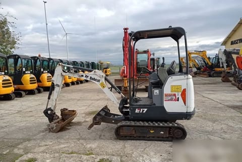2018 Bobcat E17 mini excavator, side view