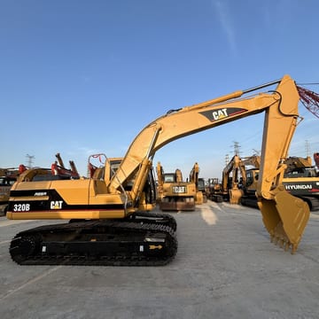 2020 Caterpillar 320B crawler excavator, side profile view