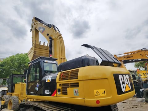 2020 Caterpillar 336DL crawler excavator, rear three-quarter view