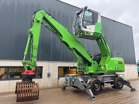 2018 Sennebogen 818E material handler, side view