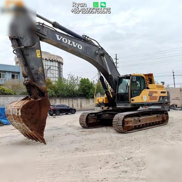 2021 Volvo EC480DL crawler excavator, front three-quarter view